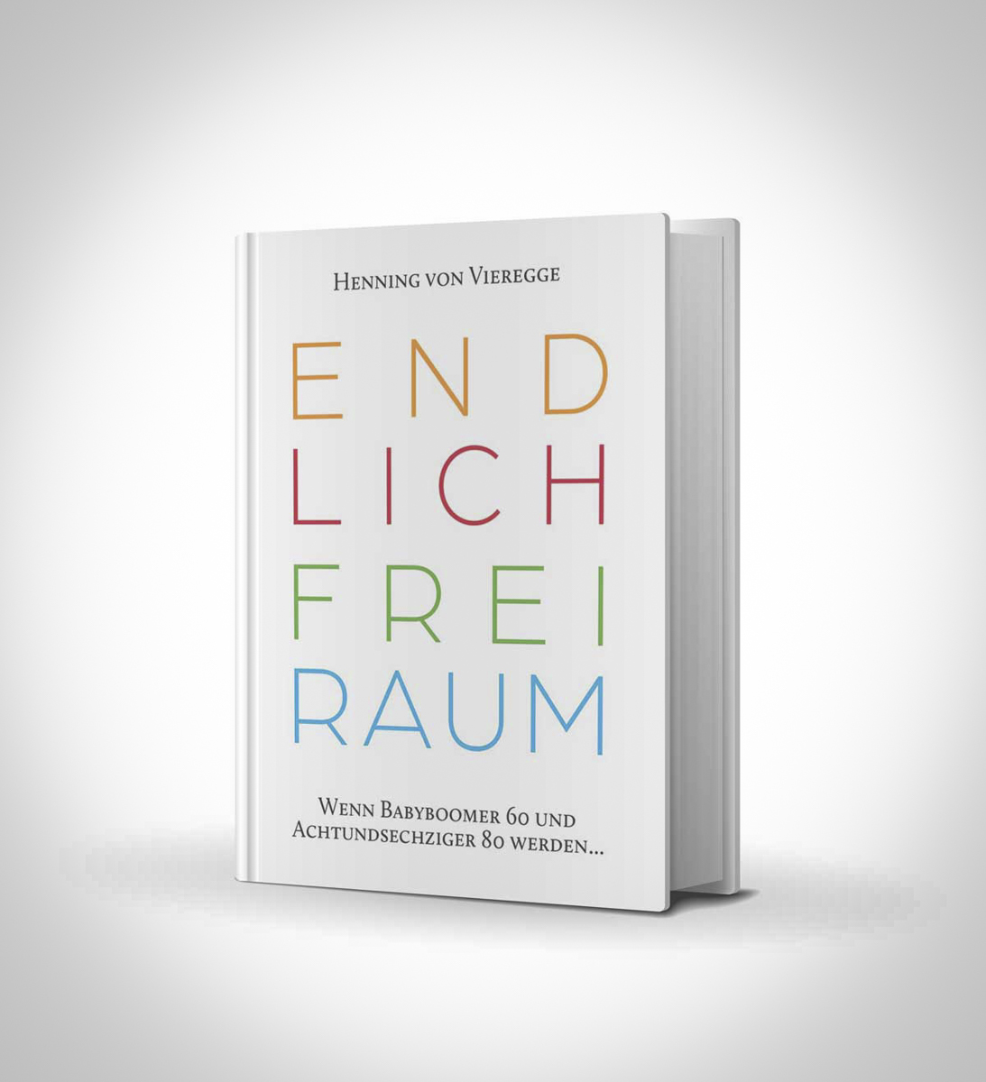 Blank book cover over white